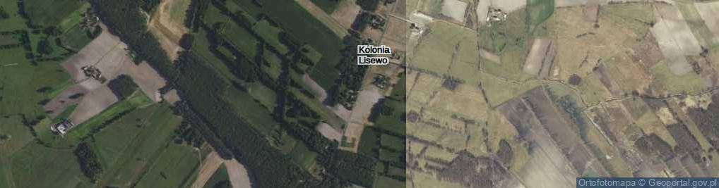 Zdjęcie satelitarne Kolonia Lisewo ul.